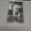 225pcs Screws and Nuts Assortment Kit,M4 M5 M6 Phillips Pan Head Assorted Nuts and Bolts,Washers Kit for Headboard, Wall Plate Switch, Receptacles Mounting Screws Black