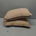 ZonLi Supportive Foam Long Lumbar Pillow for Bedroom, Bed Couch & Bench, 100% Cotton Breathable Cover, Firm Bolster Pillow for Back and Side, 39"x12.2", Coffee