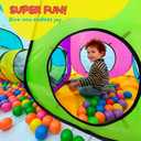4pc Pop Up Children Play Tent : 2 Crawl Tunnel + 2 Tents : Kids Tents for Boys, Girls, Babies & Toddlers for Indoor & Outdoor : Large Children Playhouse Ball Pit