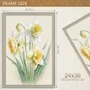 PEALSN 24x36 Poster Frame,24x36 Picture Frame with HD Plexiglass for Gallery Art & Home Decor,Horizontal and Vertical Wall Mounting Display with Hanging Hardware, Light Gray,1 Pack