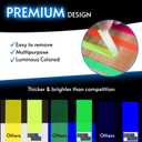 Glow King Blacklight Reactive Glow Tape | Premium UV Fluorescent Neon Party Gift for Events | Multipurpose Luminous Colored Tape for Room Decorations | Glow in the Dark Cloth Tape 0.5 in x 18 ft
