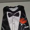 Tuxedo T-Shirt Short Sleeve Funny Tux with Bowtie Tee Shirt for Men Women, XL, Black