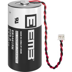 EEMB 3.6V Lithium D Batteries ER34615M-T1 D Size Li-SOCL Battery Compatible with DSC WT4911 WT4911B WT8911 ALEXOR Wireless Outdoor Siren WT4911BATT ADT