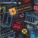 Travelkin Luggage Covers For Suitcase Tsa Approved,Suitcase Cover Protector Fit 18-32 Inch Luggage (XL, 2-World Marks-Colorful)