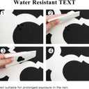 4 x OTOSTAR Set of 4 Waterproof Throw Pillow Covers 16x16 Inch Farmhouse Geometric Square Pillow Cases for Couch Patio Furniture Balcony Garden Outdoor DecorationGeometry70-Black