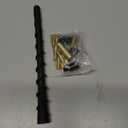 BFXM Black Spiral Bending Antenna, Waterproof Car Rubber Antennas, 7 Inch Auto Toppers Flexible Retrofit Antenna with Screw, Exterior Car Accessories for Car Radio AM FM for Trucks, Cars, SUVs