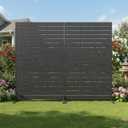 NicBex 2-Pack Privacy Screen Outdoor 72" Fence Panel for Garden,Black