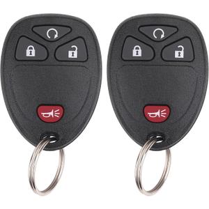 Key Fob Keyless Entry Remote Compatible with Chevrolet Silverado Traverse Avalanche, GMC Sierra, Pontiac Torrent, Saturn Outlook Vue 2007-2017, Replacement for OUC60270, OUC60221 (Pack of 2)