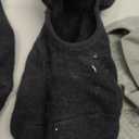 Ozaiic Pilates Socks for Women Non Slip Grip, Yoga Socks with Grippers for Barre, Hospital, Ballet, Dance, Barefoot Workout (One Size, 2p- Black/Gray)