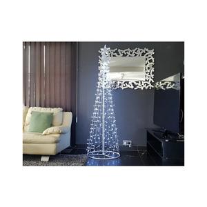 Christmas Cone Tree Cold White 310 LEDs 3x10 ft, Artificial Christmas Tree, Festive Christmas Tree, Xmas Trees, Festive Trees Perfect Holiday Decor