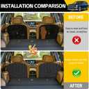 Kick Mats for 2026 Hyundai Palisade 7 Seats(Only Fit Gas, 2nd Row) Rear Seat Back Cover All Weather Backrest Protector Cargo Liner for 26 Palisade Accessories