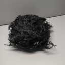 XunYee Black Halloween Garland 6 ft Lighted Cedar Pine Artificial Garland with LED Light Faux Realistic Halloween Hanging Vine Twigs Party Decoration for Mantle Banister Fireplace Decor(Pine Needles)