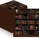 Houuqe 120 Pcs Library Bookshelf Book Club Cocktail Napkins, Book Lovers Gifts 5 x 5 Inches Disposable Beverage Bookworm Paper Napkins Gift for Reading Themed Library Christmas Party Supplies
