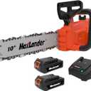 MAXLANDER 10-Inch Battery Operated Chainsaw, 20V Cordless Chainsaw, 2 Pcs 2.0Ah Batteries with Charger, Auto-Tension, Auto-Lubrication, Lightweight