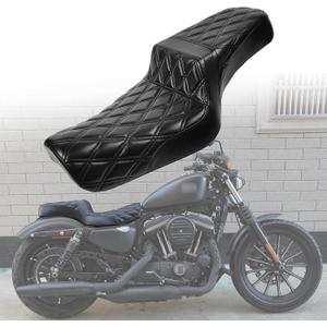MOJILIN MotorcycleSeats fit Sportster Seat for Harley XL883N Sportster 883 1200 X48 Iron883 2004-2006&2010-2022 Forty Eight Seventy Front Rear Driver Passenger Seat TwoUp seat for2.0-3.3GAL Fuel Tanks