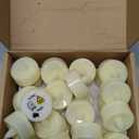 5plots Flameless Candles, 100 Pack LED Tea Lights Candles Battery Operated, Electric Tea Lights, Flameless Tealight Candles for Halloween Diwali Fall Christmas Wedding (Ivory Shell- Warm White Light)