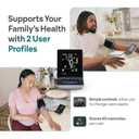 Braun ExactFit 3 Blood Pressure Monitor for Home Use, Blood Pressure Machine, Color-Coded, High BP Monitor, 2 Upper Arm Cuff Sizes, 80 Memory Slots