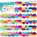 120PCS Kids Party Favors Fidget Toys Bulk Its Birthday Party Favors for Toddlers Adult, Small Classroom Prizes Box Fidgets Toys for Kids, Goodie Bag Stuffers, Treasure Chest, Pop Fidget Keychain