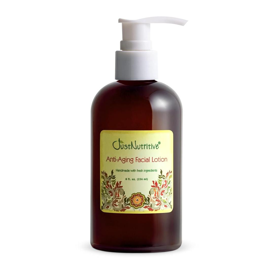 Just Nutritive Anti-Aging Nutritive Facial Lotion | Anti-Aging Treatment | Nutritive ingredients to help your skin repair | Wrinkle Treatment | Eye Bags | Fine Lines 8 fl oz