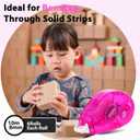 Double Sided Tape Roller, 0.3Inch x 33Ft Adhesive Tape Scrapbooking Supplies, Permanent Adhesive Tape Dispenser Runner Glue Roller, Transparent Tape for Gift DIY Crafts Art Project - 6 Packs, Rose Red