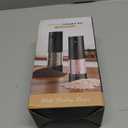 Electric Salt and Pepper Grinder Set - Rechargeable Automatic Salt and Pepper Shakers, Kitchen Appliances with External Adjustable Coarseness, Larger Hopper for Cooking, Home Gifts(2 Pack,Black/Black)