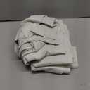 Guken Cream Linen Blackout Curtains 96 Inch Length 2 Panels Set for Living Room Bedroom Back Tab Thermal Insulated 100% Black Out Linen Drapes Room Darkening Window Curtains Ivory Natural