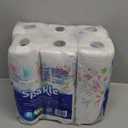 Sparkle Pick-A-Size Paper Towels, Spirited Prints, 6 Double Rolls = 12 Regular Rolls, Everyday Value Paper Towel With Full And Half Sheets (110 sheet (Pack of 6))
