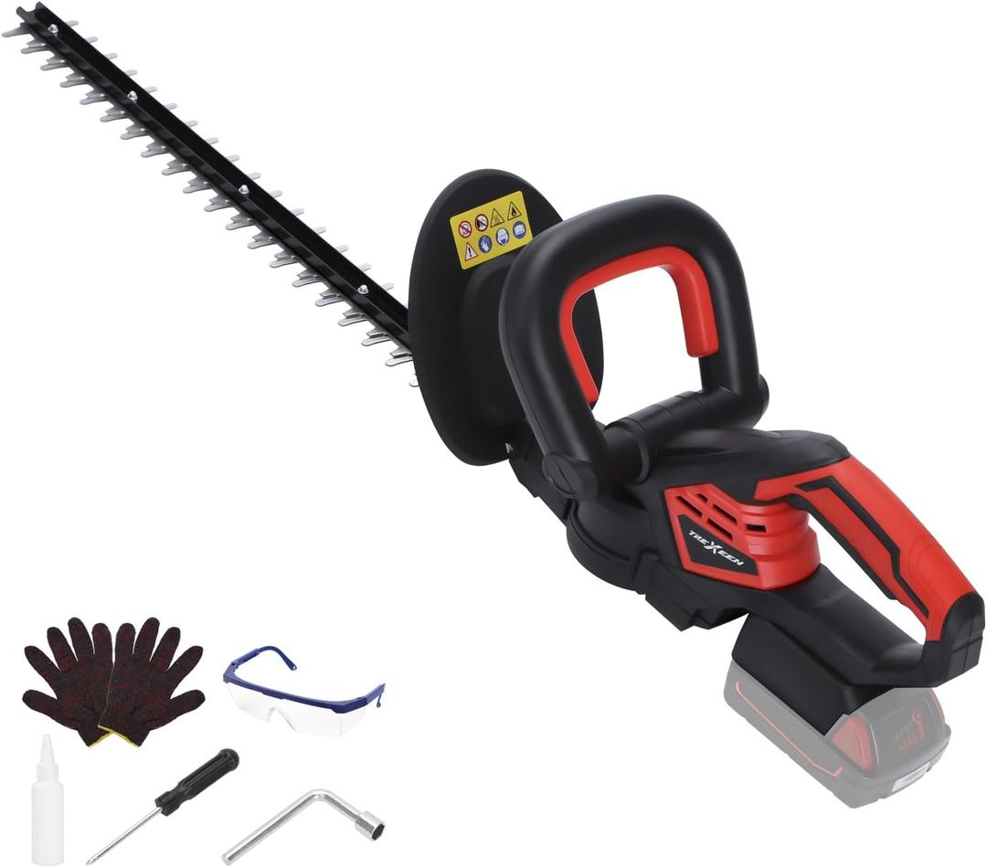 Hedge Trimmer for MWK M18 18v Battery, 22'' Dual-Action Blade and 3/5'' Cutting Capacity,1600RPM& Safety Lock (Battery Not Included) (Compatible with Milwaukee battery)