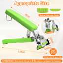 2 Pack Hot Plate Gripper Clips Holder Tongs for Moving Hot Plate Bowls Pizza Pan Air Fryer Microwave Oven with Food Out, Green