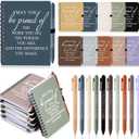 Honoson 10 Sets/20 Pcs Housekeeping Appreciation Gifts May You Be Proud The Work Notebook with Ballpoint Pen Inspirational Journals Bulk Thank You Gifts for Housekeeping Week (Vivid Color)