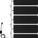 Snow Melting Mats, Heated Outdoor Mats for Walkways, Electric Snow Melting Mats for Decks and Sidewalks, Trusted No-Slip Snow and Ice Melt Heated Sidewalk Mat (10 x 30) 5PCS