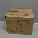 Sweejar Ceramic Kitchen Canisters, 28 FLOZ Porcelain Food Storage Jar with Airtight Seal Wooden Lid, Home Container Serving for Coffee Beans, Tea-leave, Sugar, Salt and More, Tool Bucket (White)