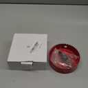 4-1/4 Inch Hole Saw for Wood, 108mm HSS BI-Metal Hole Saw for Recessed Lighting, 35mm Cutting Depth Hole Cutter with Hex Shank Drill Bit Adapter for Cornhole Boards Plastic Drywall Fiberboard, Red