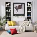 Krifey Throw Pillow Covers Velvet Decorative Square Pillowcase Soft Cushion Case for Couch Bedroom 22x22 Inch Lemon Yellow, Pack of 2