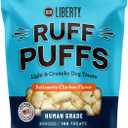 BIXBI Ruff Puffs Flavored Dog Training Treats, Rotisserie Chicken, 4 oz (Best By 10/22/26)