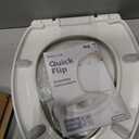 Jool Baby Quick Flip Toilet Seat with Built-in Potty & Splash Guard for Toddler Training, Slow Close (Elongated)