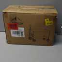 Collapsible Folding Wagon, 350lb Weight Capacity Collapsible Wagon with All-Terrain Wheels, Cup Holders and Adjustable Handle Utility Wagon, for Grocery Camping Garden Sports Shopping, Black (100L)