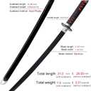 Demon Slayer Sword for Kids 31inch - Bamboo Blade with Belt and Sword Stand - Anime Sword Original Texture，Demon Slayer Katana for Cosplay Purpose