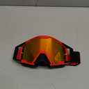 Motocross Goggles with Nose Cover - MX & ATV Off Road Dirtbike Goggles for Unisex Adult (Red Frame & Red Tinted Lens)