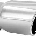 Exhaust tip -3.5 Inch Inlet Bolt on Design- Stainless Steel Car Muffler Tips 3.5" ID x 4.5"OD x 8.25''L, Silver 