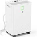 HUMILABS 1600 sq. ft. Dehumidifier for Basement, 21 Pint Dehumidifier for Home with Drain Hose, Auto Modes, 24H Timer, Child Lock, 37dB. Ideal for Bathrooms, Basements, and Large Rooms.