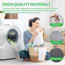 Reusable Washing Machine Lint Balls - Ideal for Removing Hair, Lint, and Dust from Laundry (12 Pack, Green & White)