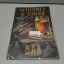  Bar Metal Poster 8X12 Inch Vintage Smoking Lounge Decor Ideal For Man Cave Coffee Bar Rustic Pub Atmosphere Living Room Decor Chalkboard