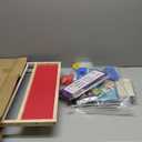 Easel for Kids,Adjustable Wooden Art Easel for Kids,114+ Art Supplies,Double Sided Magnetic Chalkboard and White Board for Kid,Drawing and Painting for Aged 2-4,5-7,8-12,2 Paper Rolls