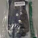 Bencailor 2 Pairs Windproof Waterproof Fingerless Gloves Winter Touchscreen Gloves Men Cold Weather Cycling Supplies(Black, Gray, X Large)