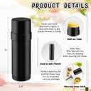 15 Pack 2 oz/60ml Plastic Deodorant Containers,Empty Round Twist-Up Solid Stick Tube Container for Homemade Deodorant,Shaving Soap Stick,Heel Lip Balm,Solid Lotion Bars-Top Filling,Black