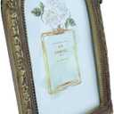 4x6 Vintage Arched Picture Frames, Bronze Antique Photo Frame with Glass Front for Tabletop or Wall, Art Deco (4 x 6 Inch)