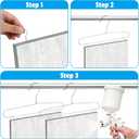 10 Pcs Cabinet Door Painting Hanger Door Painting Stand Door Painting Brackets with 50 Screw in Cup Hooks Rack Panels Drying Rack for Cabinet Wardrobe Door DIY