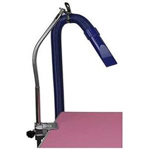 Heavy Duty Dog Pet Grooming Table Hair Dryer Stand Hose Tube Holder Hands-Free Stainless Steel Groomers Adjustable Third Arm with Clamp