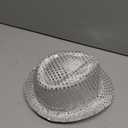 FlashingBlinkyLights Sequin Light Up LED Fedora Hat